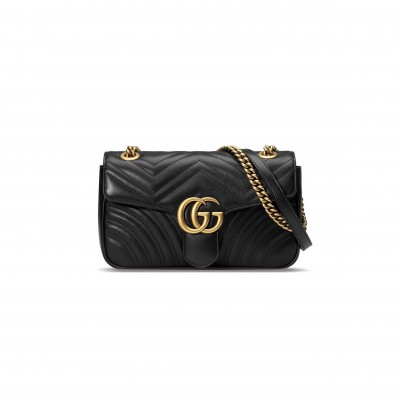 GUCCI MARMONT SMALL MATELASSE SHOULDER BAG 443497 (26*15*7cm)
